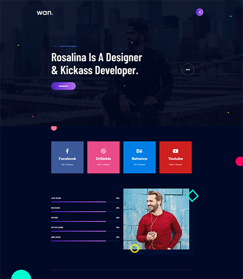 Wan - Multipurpose Bootstrap-4 Template