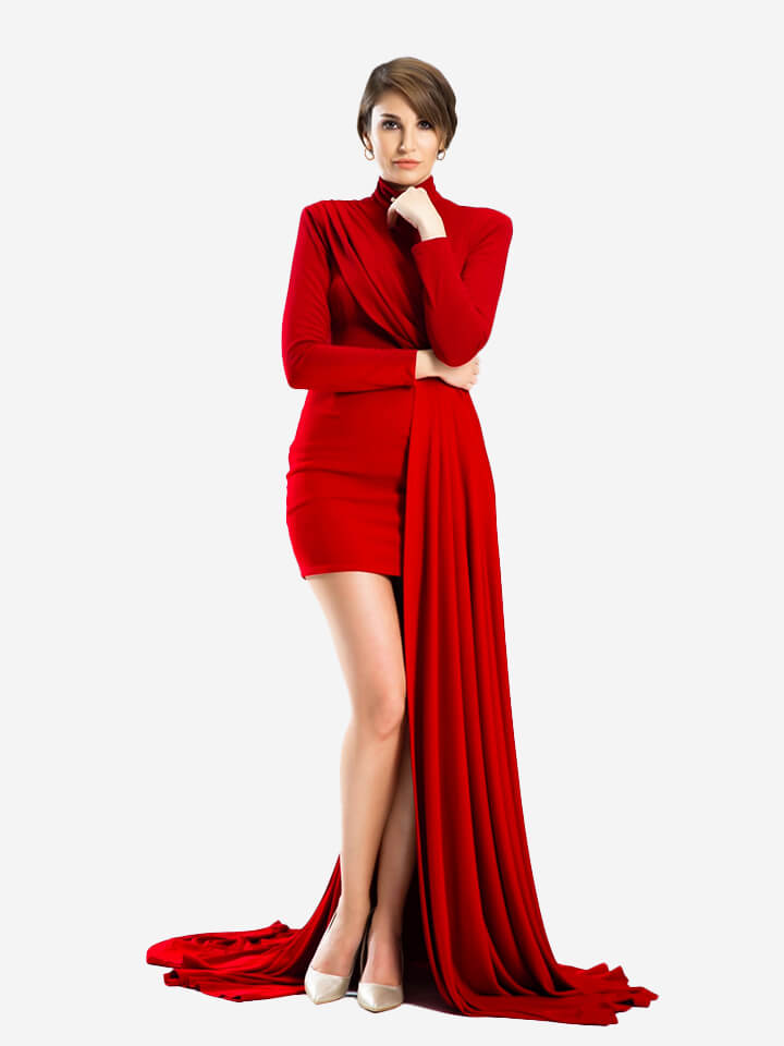 Scarlett red long dress