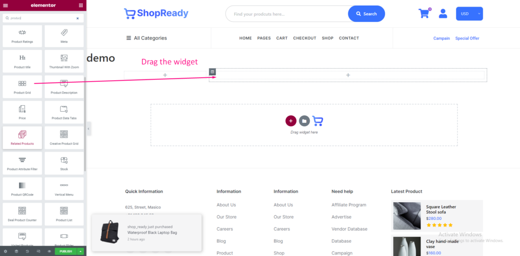 Create Account Orders View Page Template - QuomodoSoft